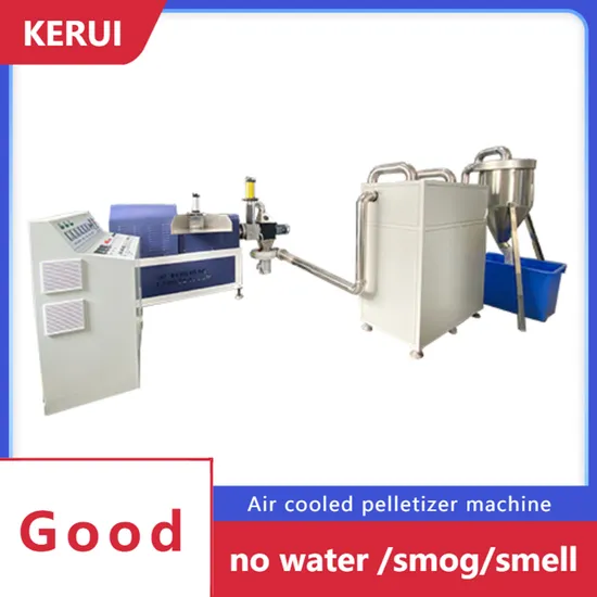 Edge Film Wastage Recycling PE Material Energy Saving Air Cooled Pelletizer Machine No Smog No Water No Smell Granulator Extruder Machine
